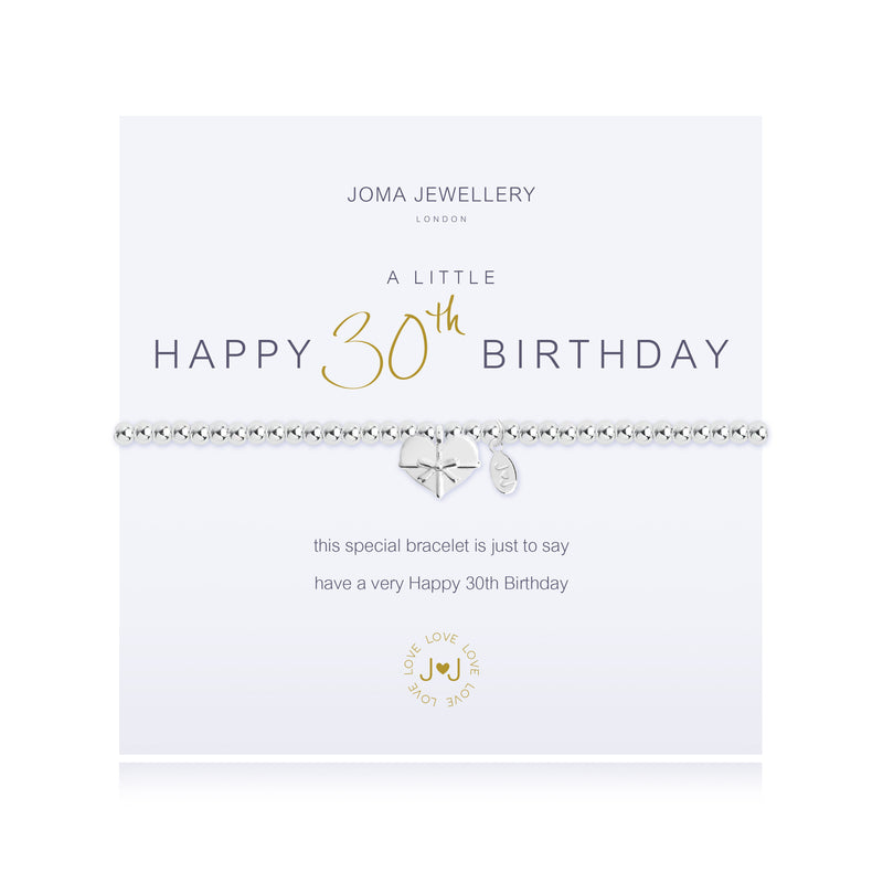 A Little Happy 30th Birthday Bracelet