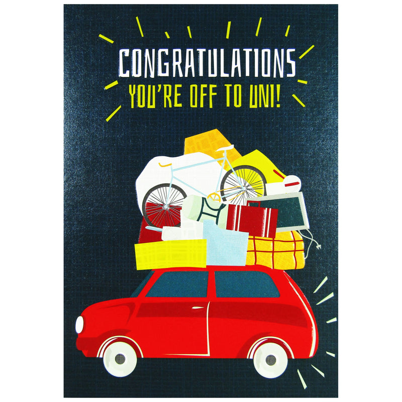 Congratulations, You’re Off To Uni Card