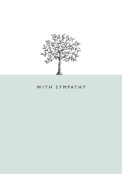 With Sympathy Tree Card