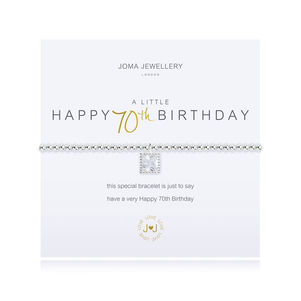 A Little Happy 70th Birthday Bracelet