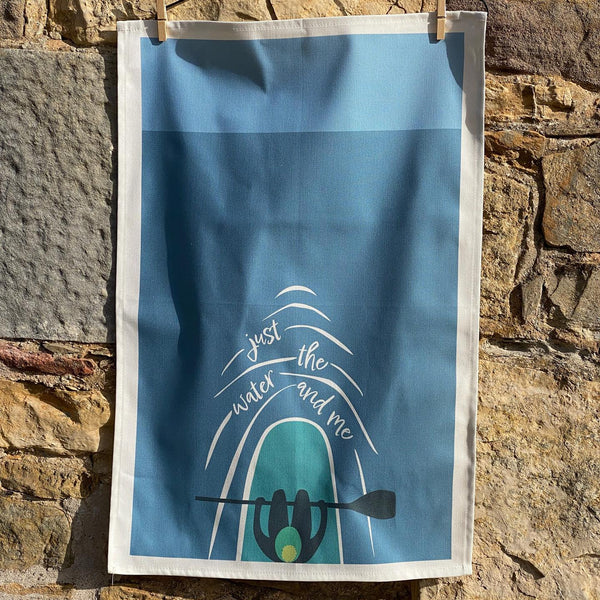 Paddleboarding Tea Towel