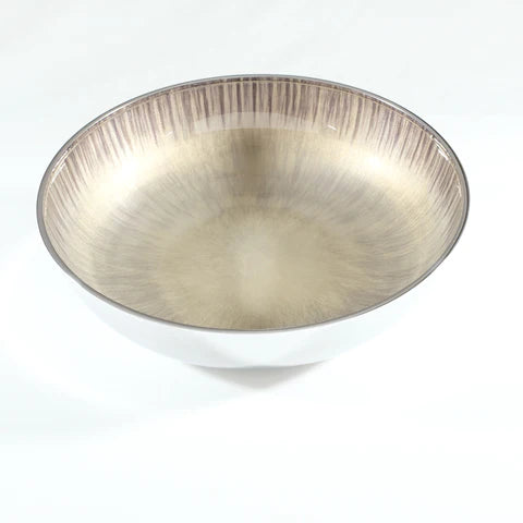 Brushed Silver Fruit Bowl