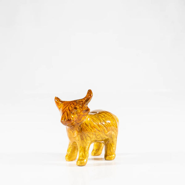 Brushed Gold Highland Cow- X-Large