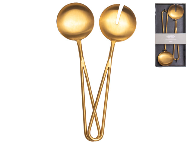 Gold Salad Cutlery Set