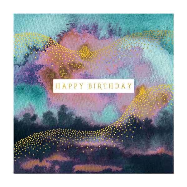 Happy Birthday Watercolour Card