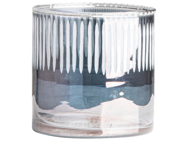 Tealight Holder Line Thin Blue