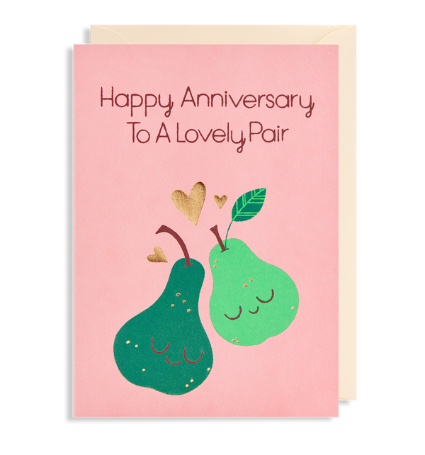 Happy Anniversary To A Lovely Pair Card