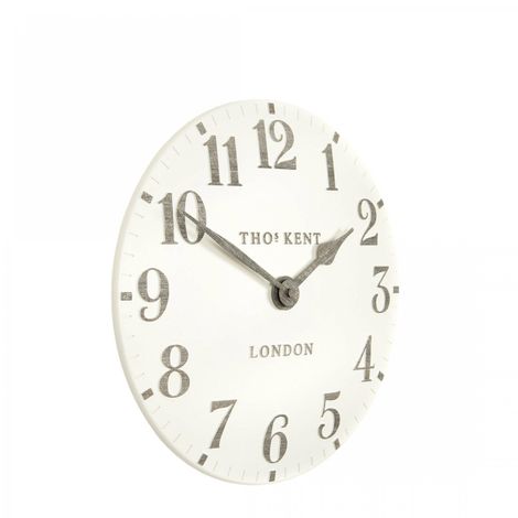 12" Arabic Wall Clock - Limestone