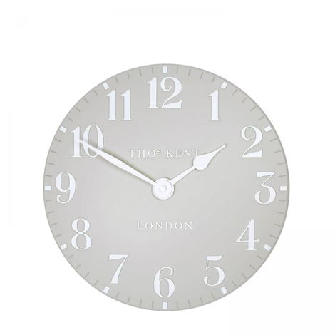 12" Arabic Wall Clock - Dove Grey