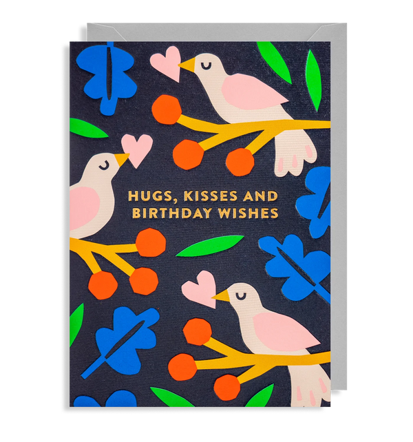 Hugs, Kisses and Birthday Wishes Card