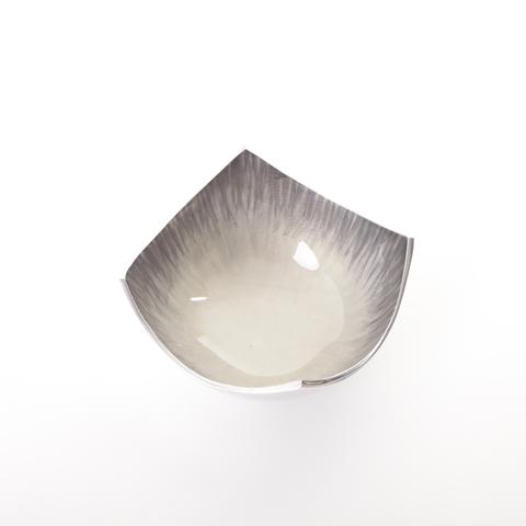 Brushed Silver Square Dish