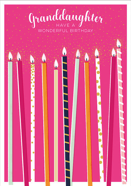 Happy Birthday Granddaughter Card
