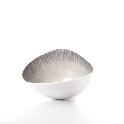 Brushed Silver Small Oval Bowl