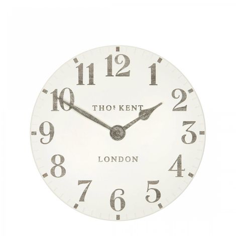 12" Arabic Wall Clock - Limestone