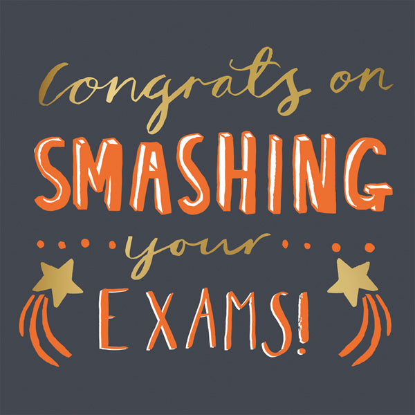 Congrats On Smashing Your Exams Card