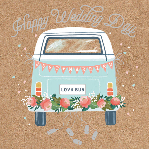 Happy Wedding Day! Love Bus Card