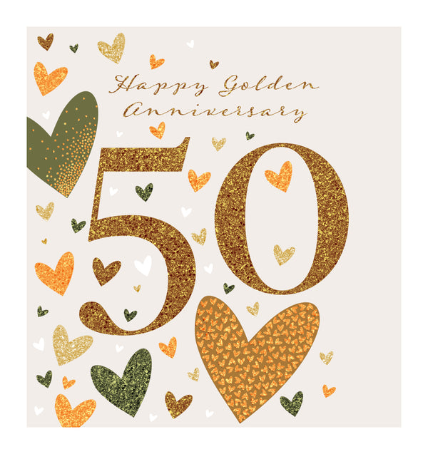 Happy 50th Golden Wedding Anniversary Card