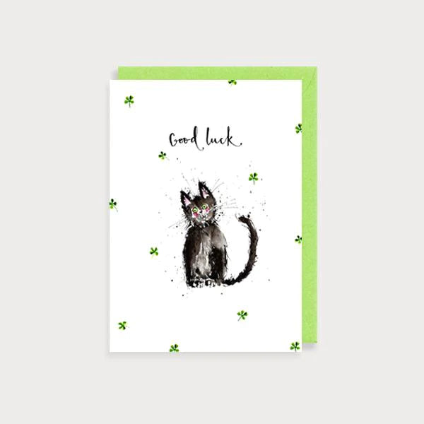 Good Luck Cat Card