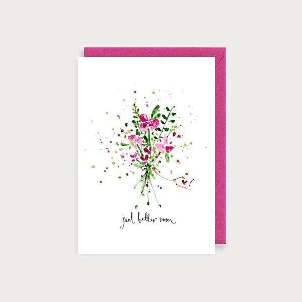 Feel Better Soon Flowers Card