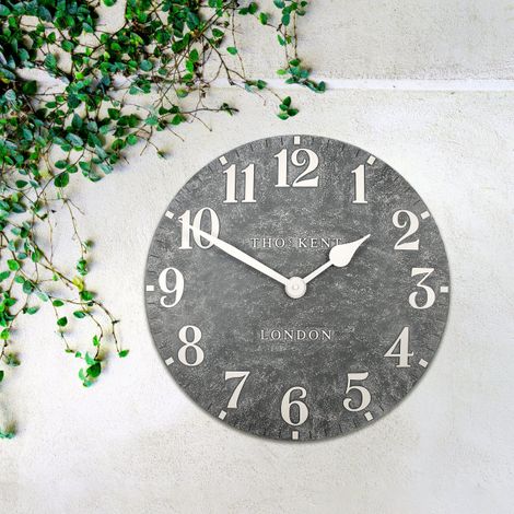20" Arabic Outdoor Clock - Cement