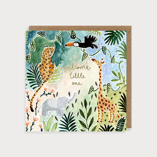 Little One Safari Animals Card