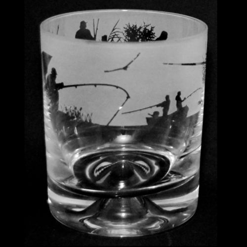 Fishing Whisky Glass