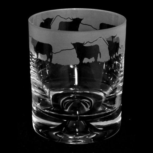 Highland Cow Whisky Glass