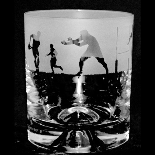 Rugby Whisky Glass