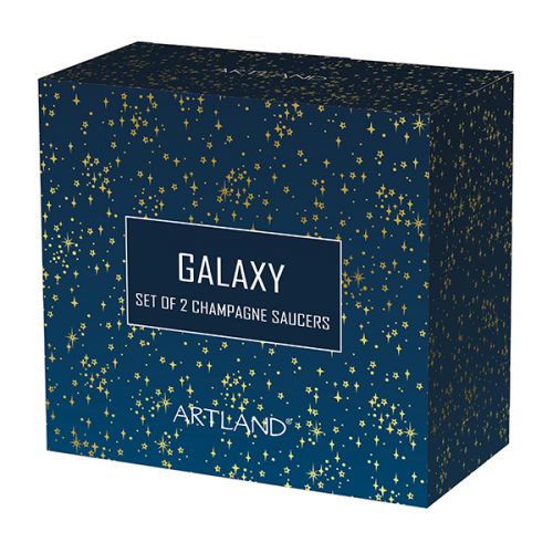 Galaxy Champagne Saucers - Set Of 2