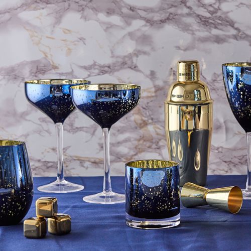 Galaxy Champagne Saucers - Set Of 2