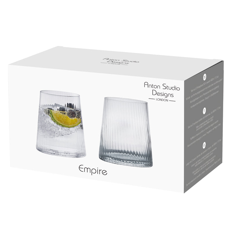 Empire DOF Tumbler Glasses- Set Of 2