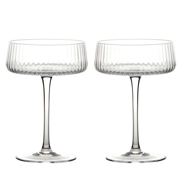 Empire Champagne Saucers - Set Of 2