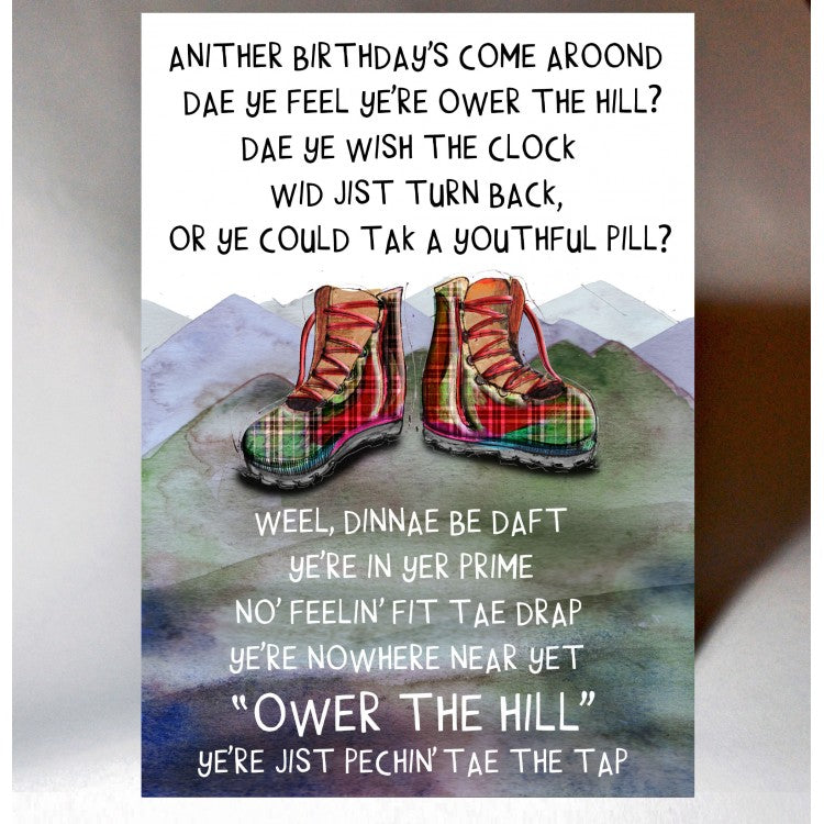 Birthday Ower The Hill Card