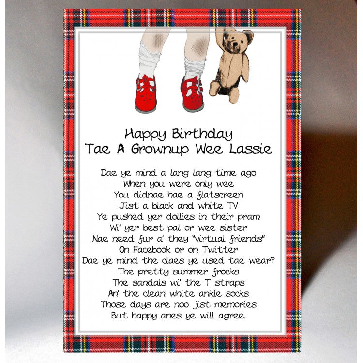 Happy Birthday Tae A Grownup Wee Lassie