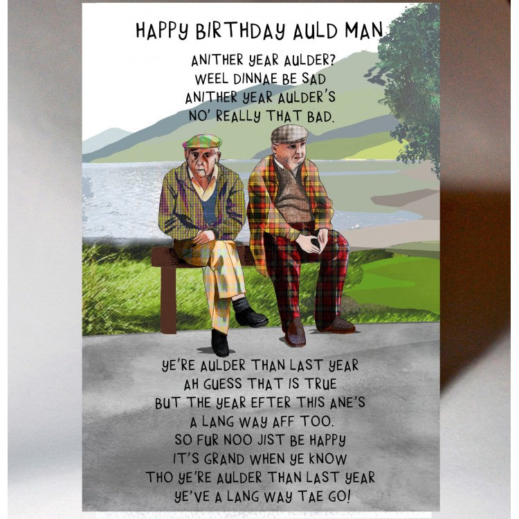 Auld Man Birthday Card