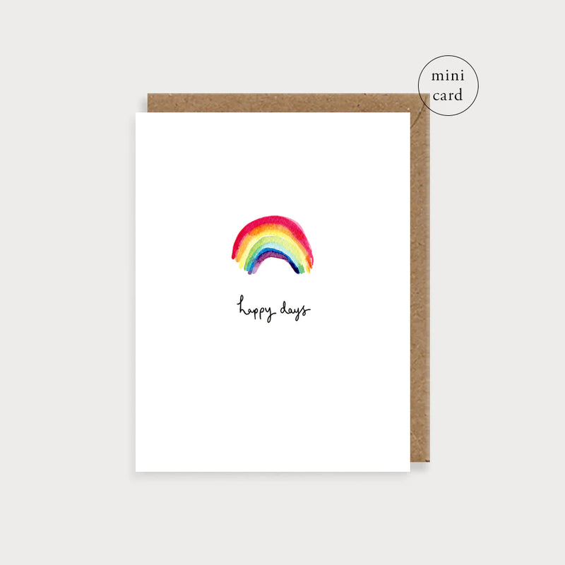 Rainbow Happy Days Card