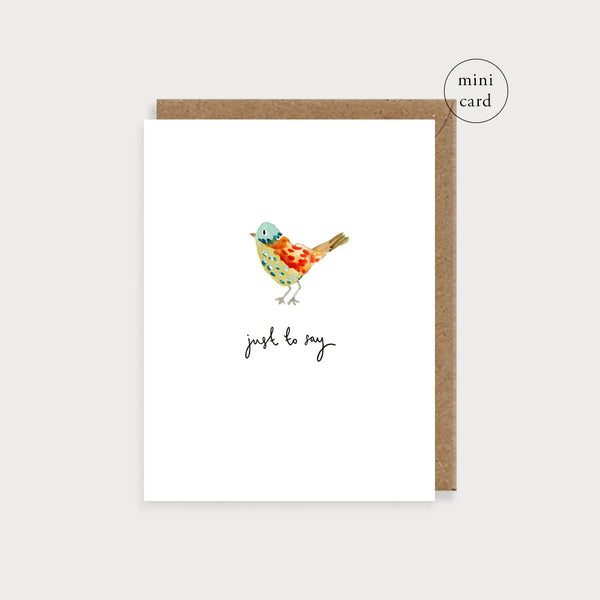 Bird Just to Say Card