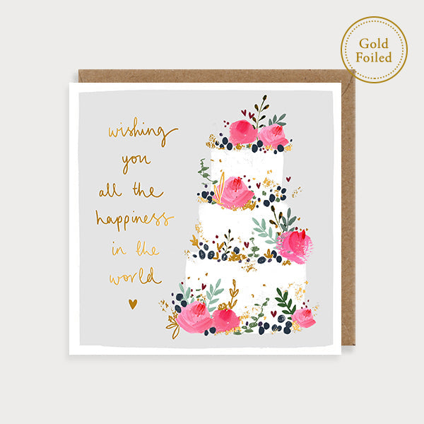 Luxury Gold Foiled Wedding Card
