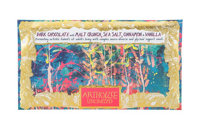 Underwater Dark Chocolate with Malt Crunch, Sea Salt, Cinnamon & Vanilla