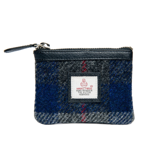 Harris Tweed Coin Purse- Blue Check