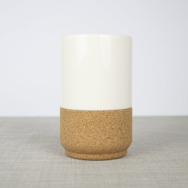 Large Ceramic & Cork Mug - Cream