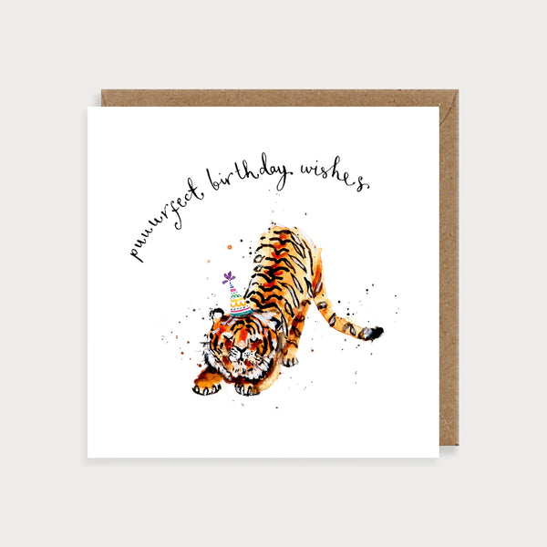 Tiger Puuurfect Birthday Card
