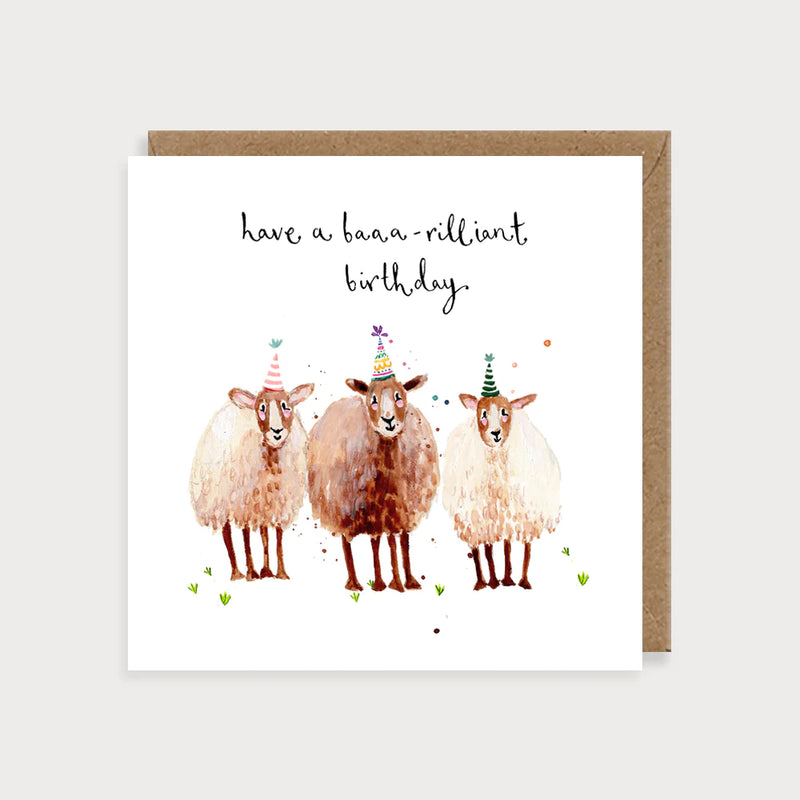 Sheep Baaa-rilliant Birthday Card