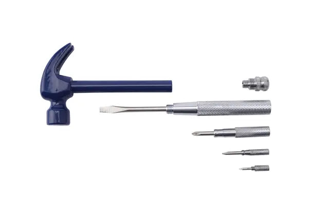 Modern Gent 6-In-1 Hammer, Tool & Screwdriver Set