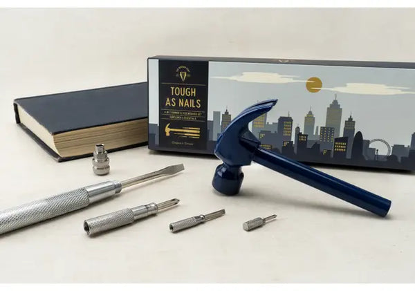Modern Gent 6-In-1 Hammer, Tool & Screwdriver Set