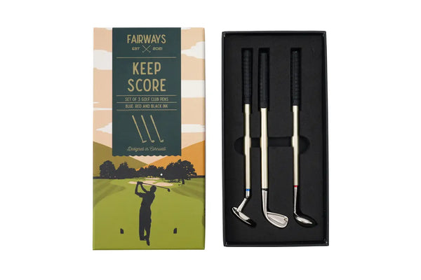 Set Of Three Fairways Golf Club Pens