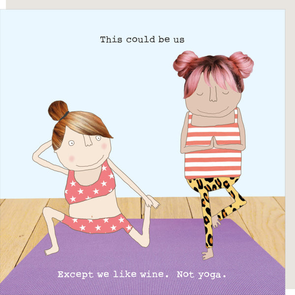 Wine Not Yoga Card