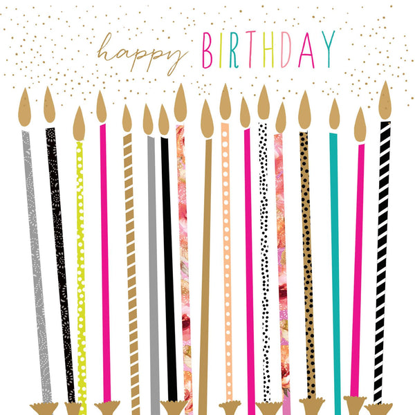 Happy Birthday - Candles Card