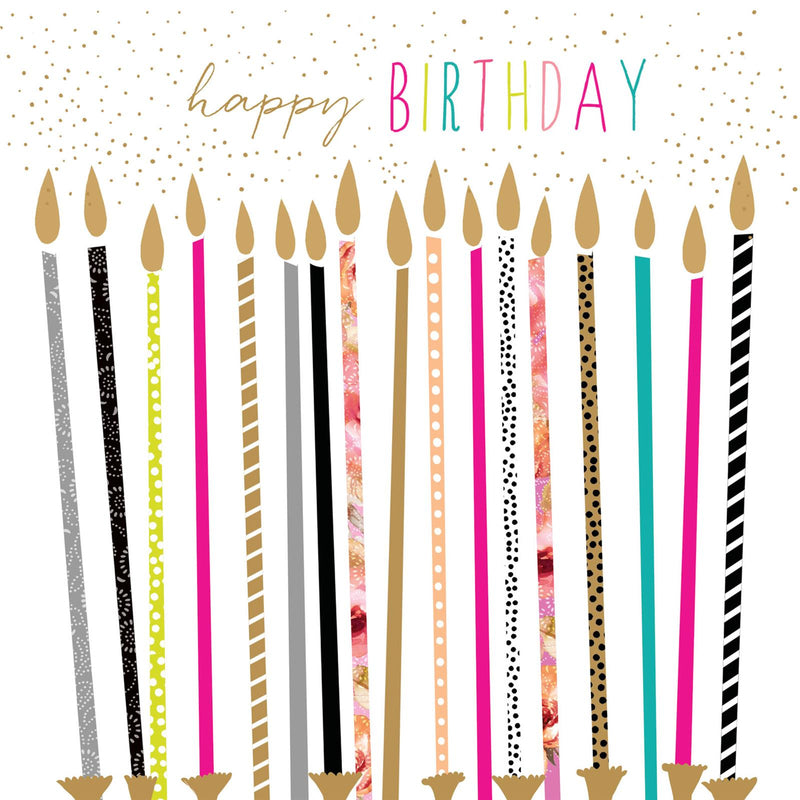 Happy Birthday - Candles Card