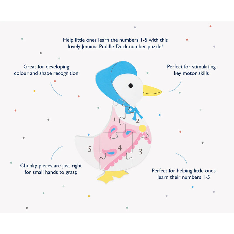Jemima Puddle Duck Wooden Number Puzzle
